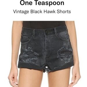 One Teaspoon HAWKS boho festival shorts